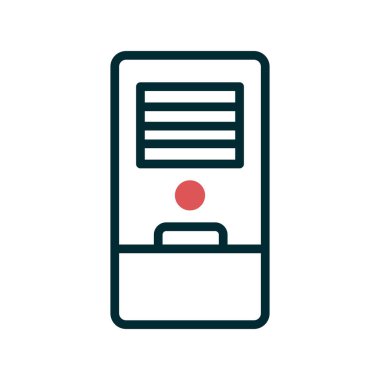 Hava Soğutma simgesi vektör illüstrasyonu