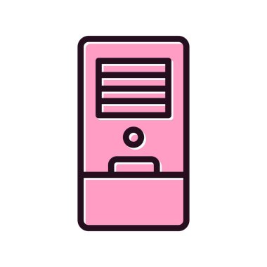 Hava Soğutma simgesi vektör illüstrasyonu