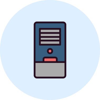 Hava Soğutma simgesi vektör illüstrasyonu