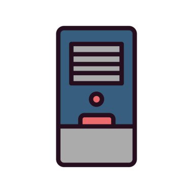 Hava Soğutma simgesi vektör illüstrasyonu