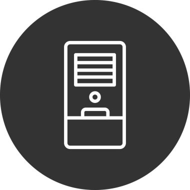 Hava Soğutma simgesi vektör illüstrasyonu