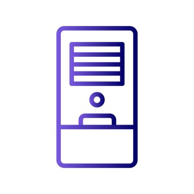 Hava Soğutma simgesi vektör illüstrasyonu