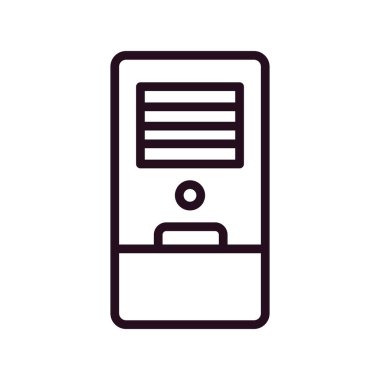 Hava Soğutma simgesi vektör illüstrasyonu