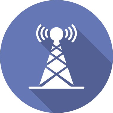 Yayın anteni, simge vektör illüstrasyonu