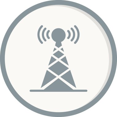 Yayın anteni, simge vektör illüstrasyonu