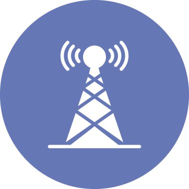 Yayın anteni, simge vektör illüstrasyonu