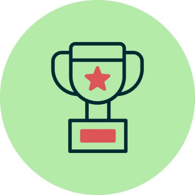 Kazanan Kupası kutsal kişilerin resmi, vektör çizim