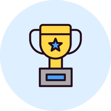 Kazanan Kupası kutsal kişilerin resmi, vektör çizim