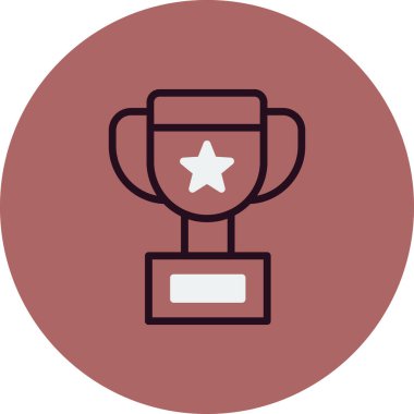 Kazanan Kupası kutsal kişilerin resmi, vektör çizim