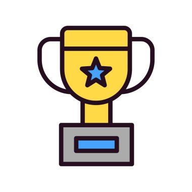 Kazanan Kupası kutsal kişilerin resmi, vektör çizim