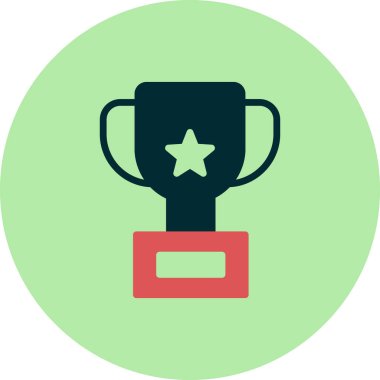 Kazanan Kupası kutsal kişilerin resmi, vektör çizim