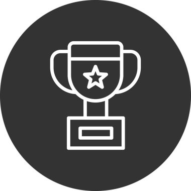 Kazanan Kupası kutsal kişilerin resmi, vektör çizim