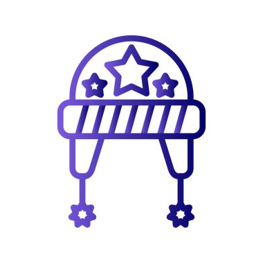  Şapka simgesi vektör illüstrasyonu