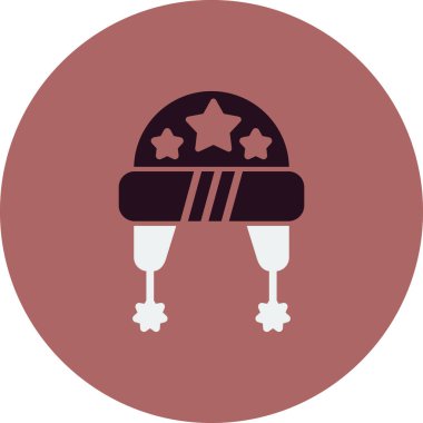  Şapka simgesi vektör illüstrasyonu