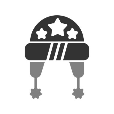  Şapka simgesi vektör illüstrasyonu