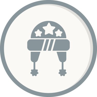  Şapka simgesi vektör illüstrasyonu