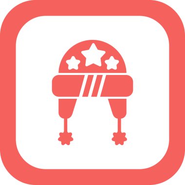  Şapka simgesi vektör illüstrasyonu