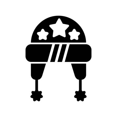  Şapka simgesi vektör illüstrasyonu