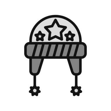  Şapka simgesi vektör illüstrasyonu