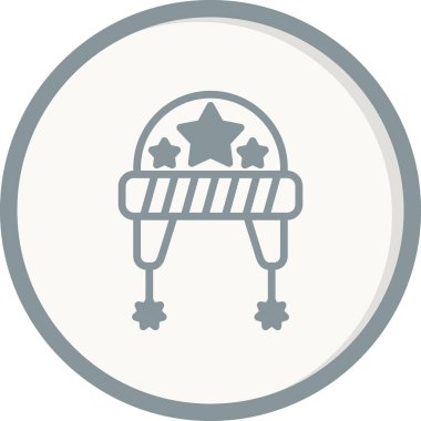  Şapka simgesi vektör illüstrasyonu