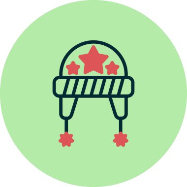  Şapka simgesi vektör illüstrasyonu