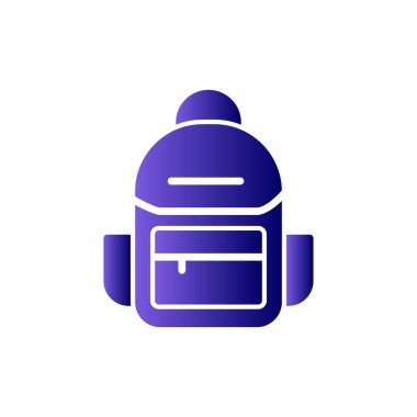 sırt çantası vektör simgesi modern basit illüstrasyon