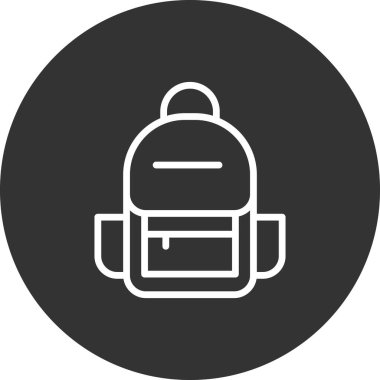 sırt çantası vektör simgesi modern basit illüstrasyon