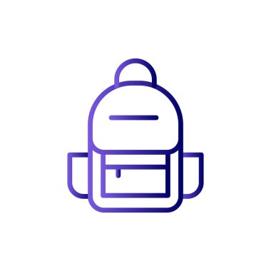 sırt çantası vektör simgesi modern basit illüstrasyon