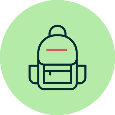 sırt çantası vektör simgesi modern basit illüstrasyon