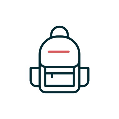 sırt çantası vektör simgesi modern basit illüstrasyon