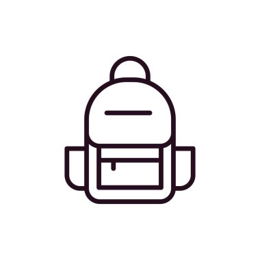 sırt çantası vektör simgesi modern basit illüstrasyon