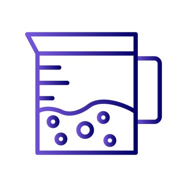 Beaker simgesi, vektör illüstrasyonu