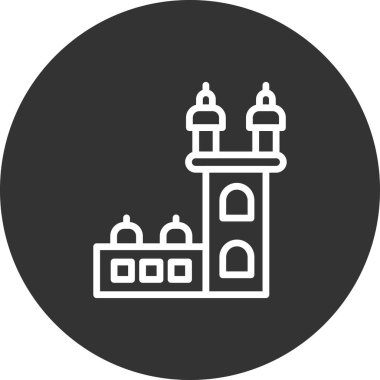 Belem Kulesi simgesi, vektör illüstrasyonu