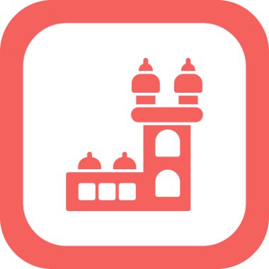 Belem Kulesi simgesi, vektör illüstrasyonu