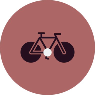 Vektör bisiklet ikonu. spor bisiklet işareti.