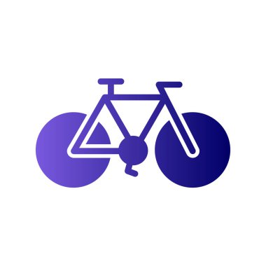 Vektör bisiklet ikonu. spor bisiklet işareti.