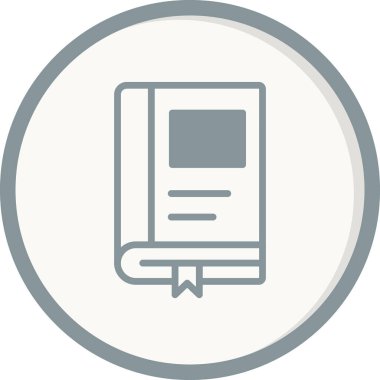 Kitap simgesinin vektör sanatı çizimi
