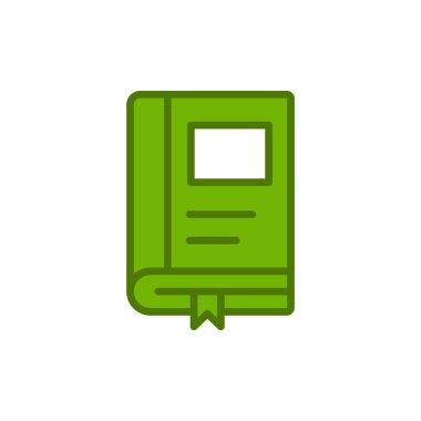 Kitap simgesinin vektör sanatı çizimi