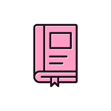 Kitap simgesinin vektör sanatı çizimi