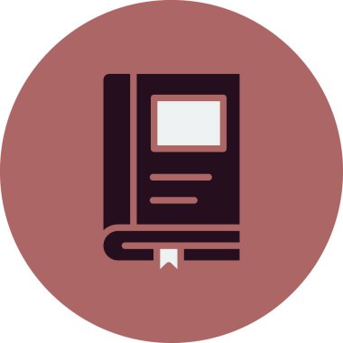 Kitap simgesinin vektör sanatı çizimi