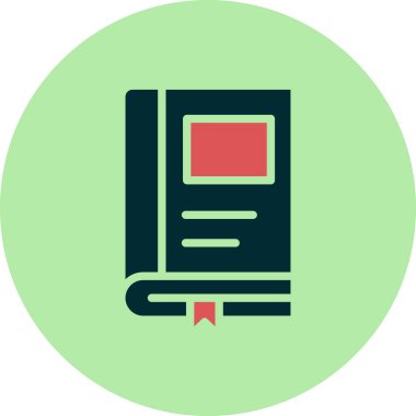 Kitap simgesinin vektör sanatı çizimi