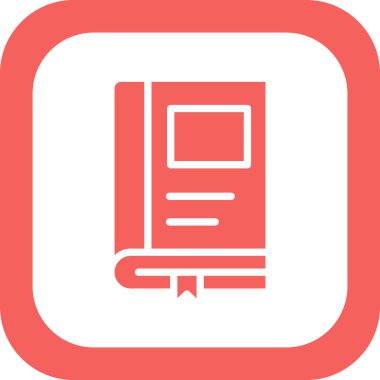 Kitap simgesinin vektör sanatı çizimi