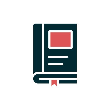 Kitap simgesinin vektör sanatı çizimi