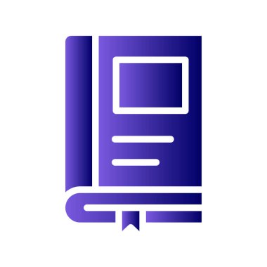 Kitap simgesinin vektör sanatı çizimi