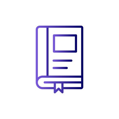 Kitap simgesinin vektör sanatı çizimi