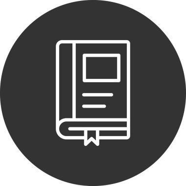 Kitap simgesinin vektör sanatı çizimi