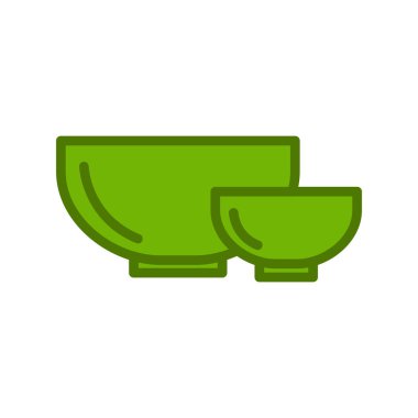 Bowls icon, vector illustration