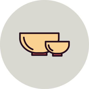 Kase simgesi, vektör illüstrasyonu