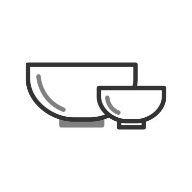 Bowls icon, vector illustration