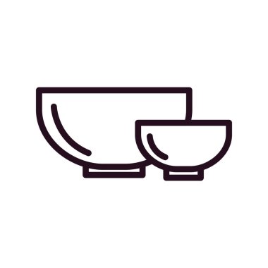 Bowls icon, vector illustration